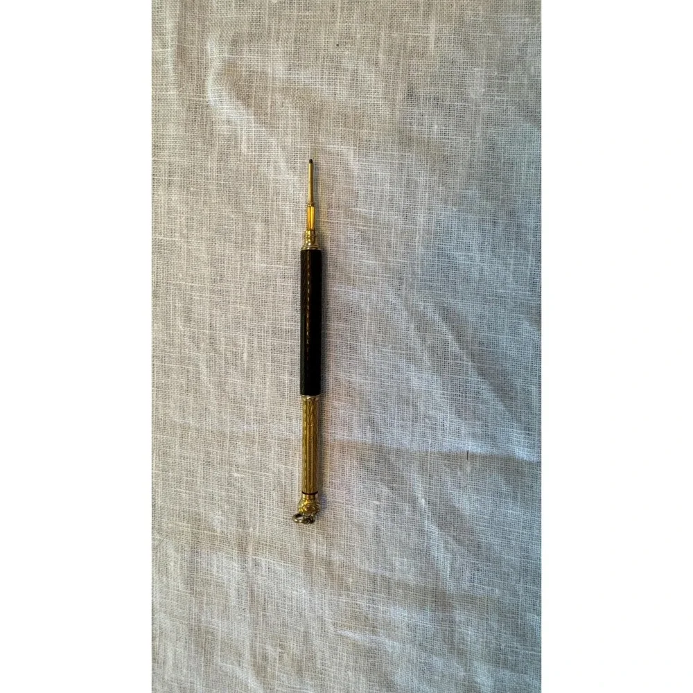 Antique 19 Century Patent March 21 Gold Filled Vulcanite Slide Dip Pen